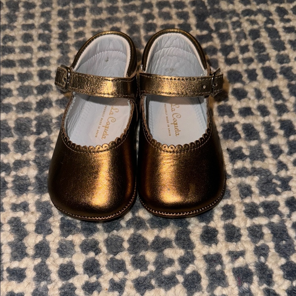 La Coquetta Bronze Kids Shoes